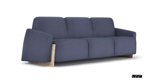 Sofa Bao 225 cm niebieska ciemna  D2 na Arena.pl