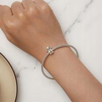 G813 Piesek Maltańczyk srebrny charms koralik beads do bransoletki