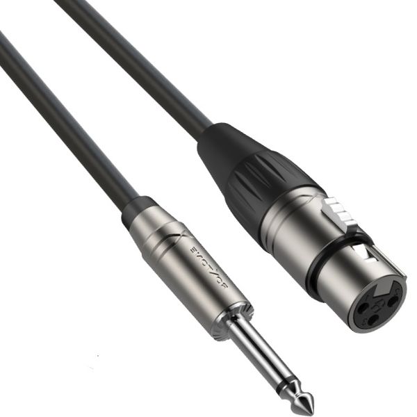 Kabel przewód mikrofonowy XLR JACK 6,3mm 10 m Roxtone SAMURAI SMXJ210L10 zdjęcie 1