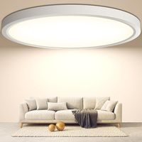 Lampa sufitowa LED 30cm 24 W 4000 K 2640 lm IP44 okrągła biała DetarZinLED