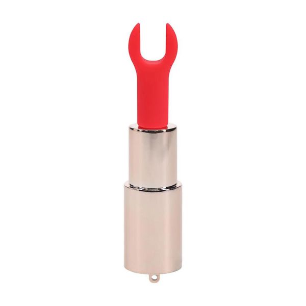 Angel - Lipstick Vibrator With 4 Attachments - Pink zdjęcie 4