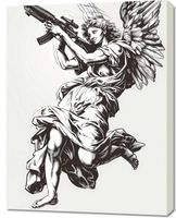 Obraz 70x90cm Anioł Wojny