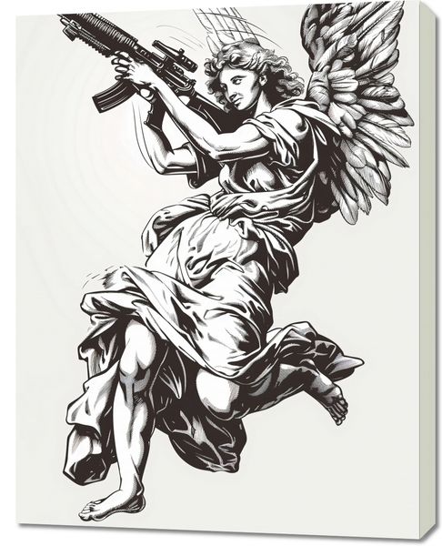 Obraz 70x90cm Anioł Wojny zdjęcie 1
