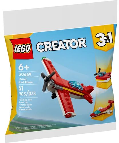30669 - LEGO Creator - Kultowy czerwony samolot na Arena.pl