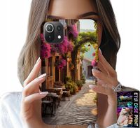 ETUI DO XIAOMI MI 11 LITE - MALOWNICZA ULICZKA Z KAWIARNIĄ + SZKŁO