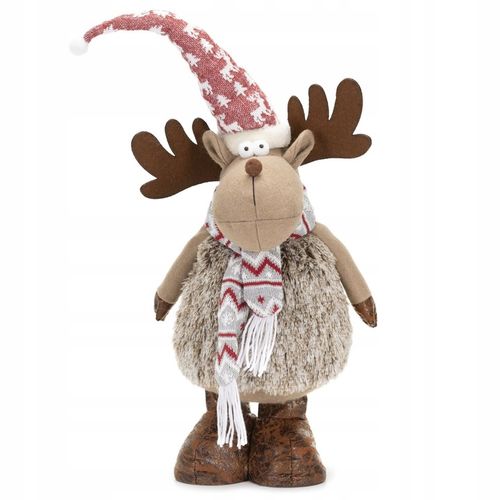 RENIFER ŚWIĄTECZNY STOJĄCY POD CHOINKĘ 73cm OZDOBA DEKORACJA ŚWIĄTECZNA na Arena.pl