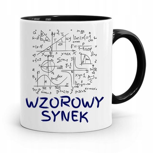 Kubek Czarny Prezent Dla Syna Wzorowy Synek Z Nadrukiem Ze Zdjęciem na Arena.pl