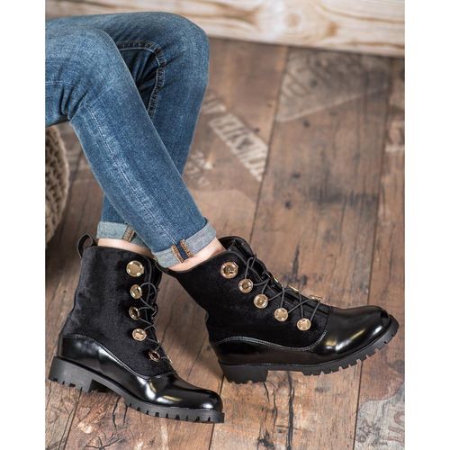 Welurowe Botki Ze Ściągaczem r.37 na Arena.pl