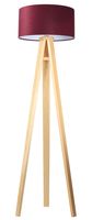 Lampa stojąca HOME 40 bordowa/biała/sosna