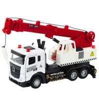 METALOWA CIĘŻARÓWKA Z DŹWIGIEM I REGULOWANYM WYSIĘGNIKIEM