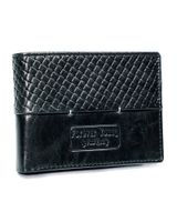 czarny portfel męski skórzany - forever young®