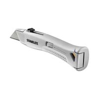 nóż heavy duty ostrze trapez chowane metalowy srebrny - s/10-505-0