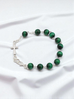 Bransoletka Tygrysie Oko Zielone 8Mm.