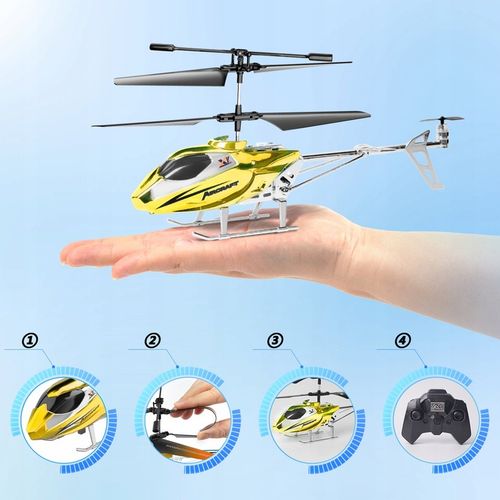 HELIKOPTER ZDALNIE STEROWANY SAMOLOT RC NA PILOT PREZENT ŚMIGŁOWIEC Z LED na Arena.pl
