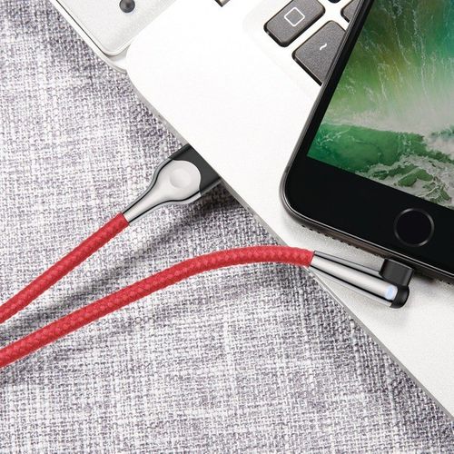 Kabel Baseus USB Type-A do Lightning MPV 2.4A 1M - czerwony na Arena.pl