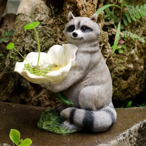 Poidełko dla ptaków szop figurka ogrodowa zdjęcie 4