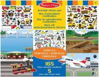 Książeczka z naklejkami wielokrotnego użytku Pojazdy 14199-Melissa & Doug,