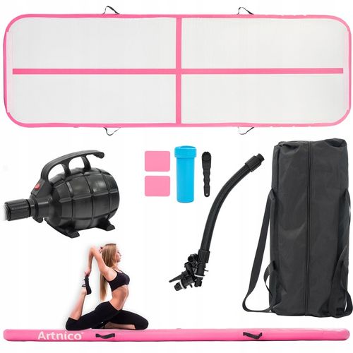 MATA GIMNASTYCZNA DMUCHANA ŚCIEŻKA AKROBATYCZNA 4m MATERAC ĆWICZEŃ AIRTRACK na Arena.pl