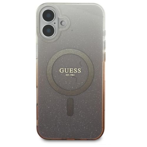 Guess IML Glitter Gradient MagSafe - Etui iPhone 16 (brązowy) na Arena.pl