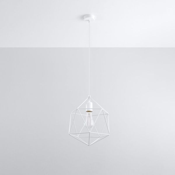Lampa wisząca GASPARE biała zdjęcie 2