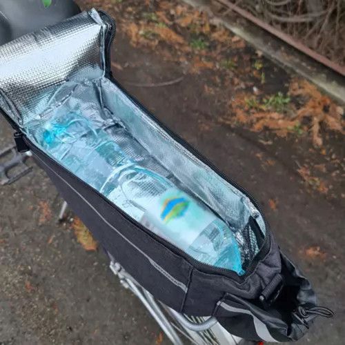 TORBA TERMICZNA ROWEROWA 9L POLIESTER NA BAGAŻNIK Z PASKIEM na Arena.pl