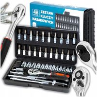 Zestaw narzędzi warsztatowe kluczy nasadowych skrzynka klucze dzień ojca