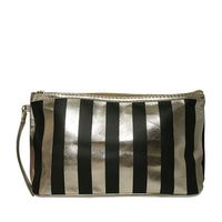 Kosmetyczka w paski Black Gold 28x15x9 cm