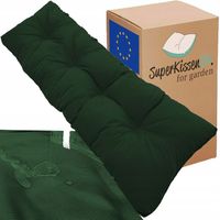 Poduszka ogrodowa na ławkę huśtawkę palety wodooporna 120x38 ziel ciem