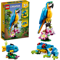 LEGO Creator 3w1 Egzotyczna papuga 31136 Trzy zwierzaki dżungla