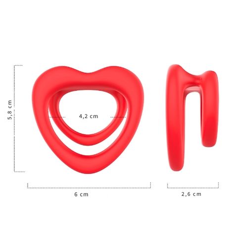 Podwójny ring serduszko na Arena.pl
