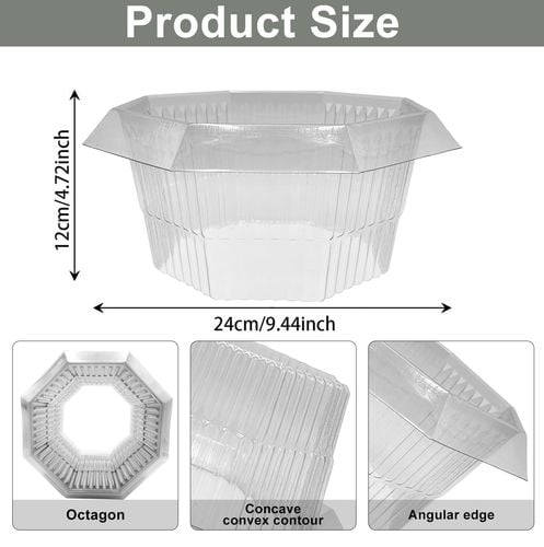 Kołnierze Przeciw Ślimakom 20 Sztuk 24x12 Ochrona Roślin Przezroczyste na Arena.pl