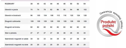 SPODNIE BAWEŁNA KLASYCZNE (38-54) KOLORY r.46 na Arena.pl