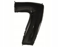 #Bfc54 Balon Foliowy B&C Cyfra 7 Czarna, 92 Cm Aa