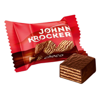 Roshen Johnny Krocker Wafle w gorzkiej czekoladzie 1 kg