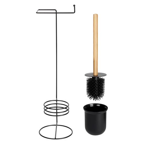 Szczotka Silikonowa Toaletowa WC Stojak Łazienkowy na Papier Toaletowy 2w1 na Arena.pl