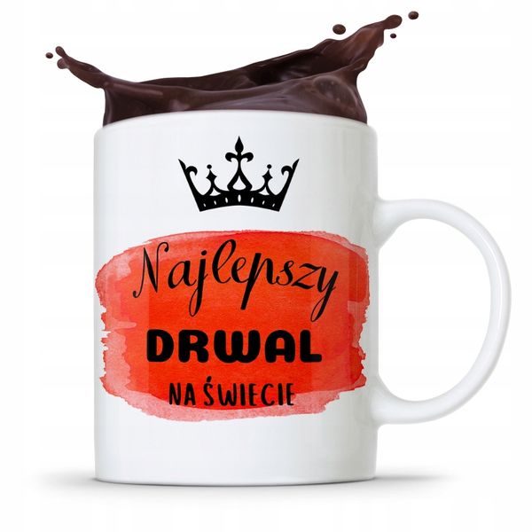 Dla Drwala Kubek Na Prezent Najlepszy Drwal Z Nadrukiem Ze Zdjęciem zdjęcie 1