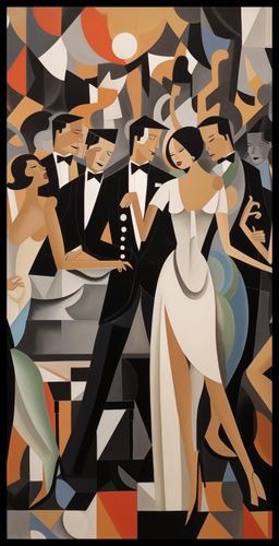 Plakat 50x100cm Bal w Art Deco na Arena.pl