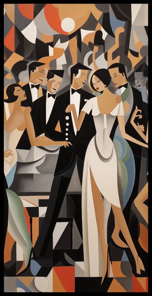 Plakat 50x100cm Bal w Art Deco zdjęcie 2