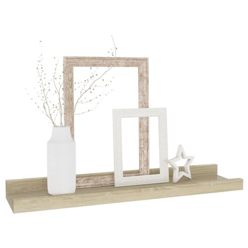 Półki ścienne, 4 szt., dąb sonoma, 40x9x3 cm na Arena.pl