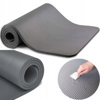 MOCNA MATA DO ĆWICZEŃ FITNESS YOGA GRUBA 1CM ANTYPOŚLIZGOWA JAKOŚĆ MSPORT