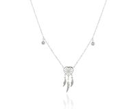 Naszyjnik Łapacze - Ażurowe Serce stal nierdzewna