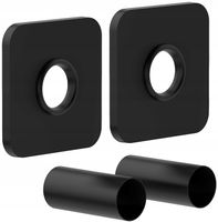 MEXEN ZESTAW MASKUJĄCY DO GRZEJNIKA ROZETY POJEDYNCZE + TULEJE CZARNY