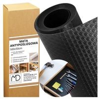 MATA ANTYPOŚLIZGOWA CZARNA 500X50CM GRUBA I ELASTYCZNA DO GARAŻU NARZĘDZIA