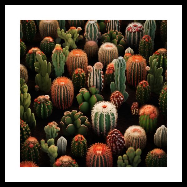 Plakat 30x30cm Ogród Kaktusów zdjęcie 3