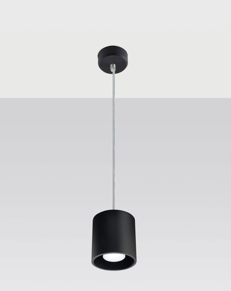 Wisząca LAMPA SL.0051 metalowa OPRAWA zwis tuba czarna zdjęcie 2