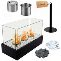 BIOKOMINEK WOLNOSTOJĄCY BEZDYMNY DO DOMU NA TARAS OGRODOWY BIO KOMINEK EKO