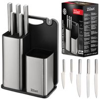 ZESTAW NOŻY ZES STALI NIERDZEWNEJ NA PODSTAWCE 7 ELEMENTÓW