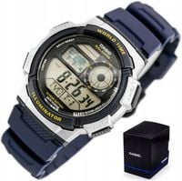 Zegarek CASIO dla chłopca DZIECIĘCY alarm datownik +BOX +TOREBKA +GRAWER