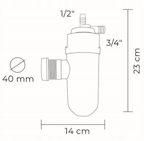 SYFON DO ODPROWADZANIA POPŁUCZYN I PRZELEWU ZE ZMIĘKCZACZY DO WODY 40 mm na Arena.pl