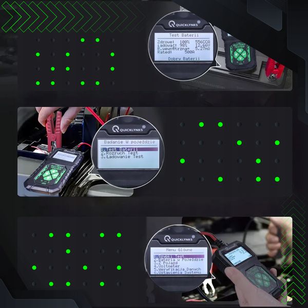 TESTER AKUMULATORÓW 12V JĘZYK POSLKI DO 220AH zdjęcie 4